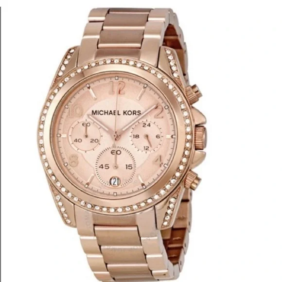 Michael Kors Blair Chronograph Rose Dial Watch